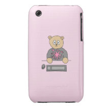 Video Game Player Bear. iPhone 3 Case-Mate Case