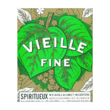 Vieille Fine Wine LabelEurope Gallery Wrapped Canvas