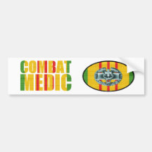Vietnam Combat Medic Sticker Pair Bumper Stickers