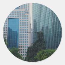 View from Equitable Plaza, Pittsburgh, Pennsylvani Round Sticker