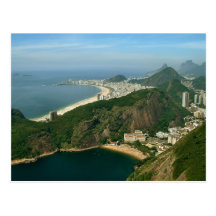 "View from Sugar Loaf, Rio de Janeiro" postcard