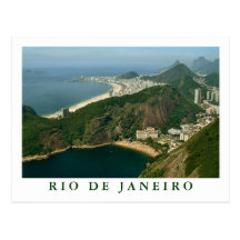 "View from Sugarloaf, Rio de Janeiro" postcard