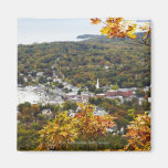 View of Camden Hills State through Fall Trees Refrigerator Magnet