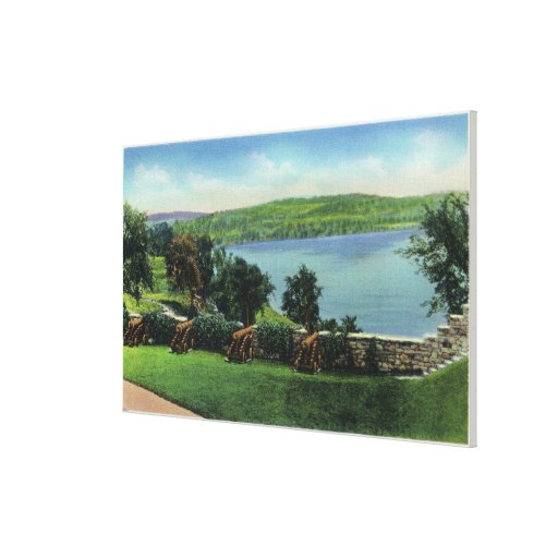 View of Cannons and the South Wall Stretched Canvas Print