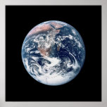 View of Earth from Apollo 17 Poster