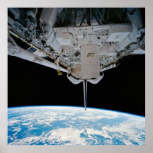 View of Earth from Space Shuttle Discovery Print