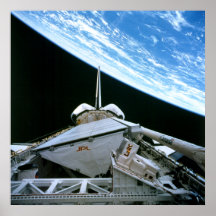 View of Earth from Space Shuttle Endeavour Print