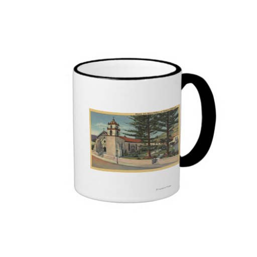 View of Mission San Buenaventura Coffee Mug