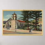 View of Mission San Buenaventura Print
