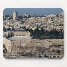 View of Old City from Mount of Olives, Jerusalem, Mousepads