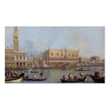 View of the Ducal Palace in Venice - Canaletto Business Card