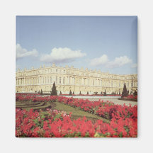 View of the garden facade fridge magnet