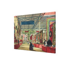 View of the India section of the Great Exhibition Canvas Prints