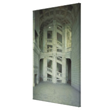 View of the main staircase, 1519-46 stretched canvas prints