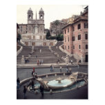 View of the Spanish Steps or Scalinata Post Card