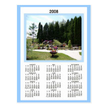 VILLA POND CALENDAR POST CARD