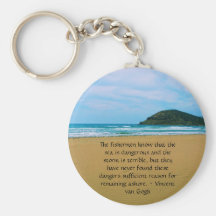 Vincent van Gogh motivational quote Key Chain