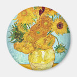 Vincent van Gogh - Vase with 12 Sunflowers Fridge Magnets
