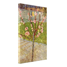 Vincent Willem van Gogh - Flowering Peach Tree Gallery Wrapped Canvas