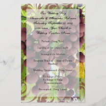 Vineyard Purple/Green Grape Vineyard Program Full Color Flyer