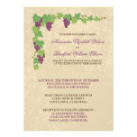 Vineyard Wedding Invitation (Parchment Texture)