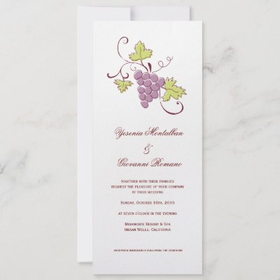 Having a vineyard or Tuscan theme wedding Then these invitations are just