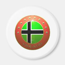 Vinland Flag shield Fridge Magnets