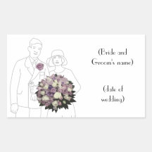 Vintage 1920s Wedding Sticker