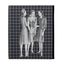Vintage 1940s Fashion BW iPad Cases