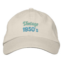 VINTAGE 1950's cap Embroidered Hats