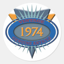 Vintage 1974 stickers