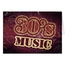 Vintage 30's Music - Greeting cards