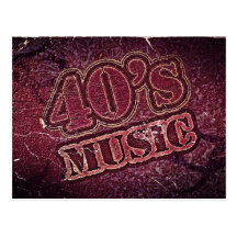 Vintage 40's Music - Postcards