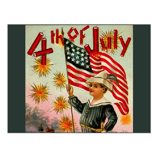 Vintage 4th of July Postcard