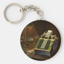Vintage Accounting Machine Key Chains