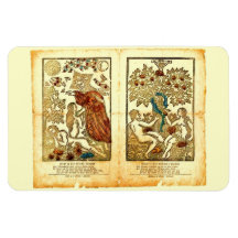 Vintage Adam and Eve Magnet