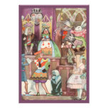 Vintage Alice in Wonderland Girl Birthday Party Announcement