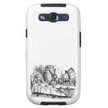 Vintage Alice in Wonderland Mad Hatter tea party Galaxy SIII Case