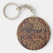 Vintage Antique Book Image Keychain