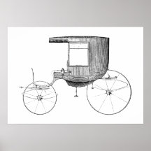 vintage antique car stamp posters