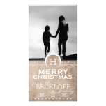 Vintage Art Deco Christmas Photo Card