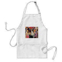 Vintage Art Deco Nightclub Cocktail Party Aprons