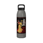 Vintage Art Nouveau Coffee Label Water Bottle