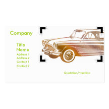 Vintage Auto Business Card Template