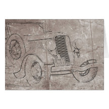 Vintage Auto Note Card