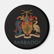 Vintage Barbados Fridge Magnet