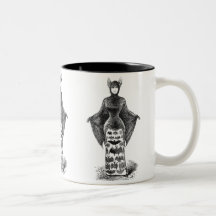 Vintage Bat Lady Mug
