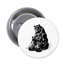 Vintage Bear Button