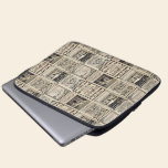 Vintage Bicycle Advertising Collage laptop sleeves