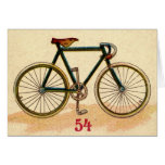 Vintage bicycle greeting card